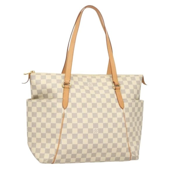 LOUIS VUITTON Damier Azur Totally MM Tote Bag N51262 LV Auth BA2803 - Picture 1 of 14